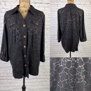JM Collection - Size 16  button up jacket